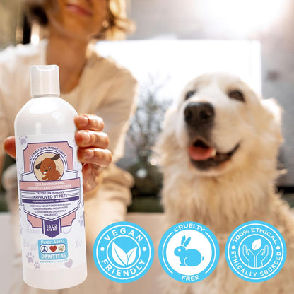 Dog Shampoo and Conditioner All Natural and Hypoallergenic Shampoo for Puppy Made with Certified Organic Natural Herbs Dog Conditioner 16 Oz Dog Shampoo Lavender Chamomile & Goldenseal