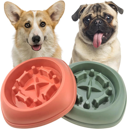 Slow Feeder Dog Bowl anti Gulping Healthy Eating Interactive Bloat Stop Fun Alternative Non Slip Dog Slow Food Feeding Pet Bowl Slow Eating Healthy Design for Small Medium Size Dogs