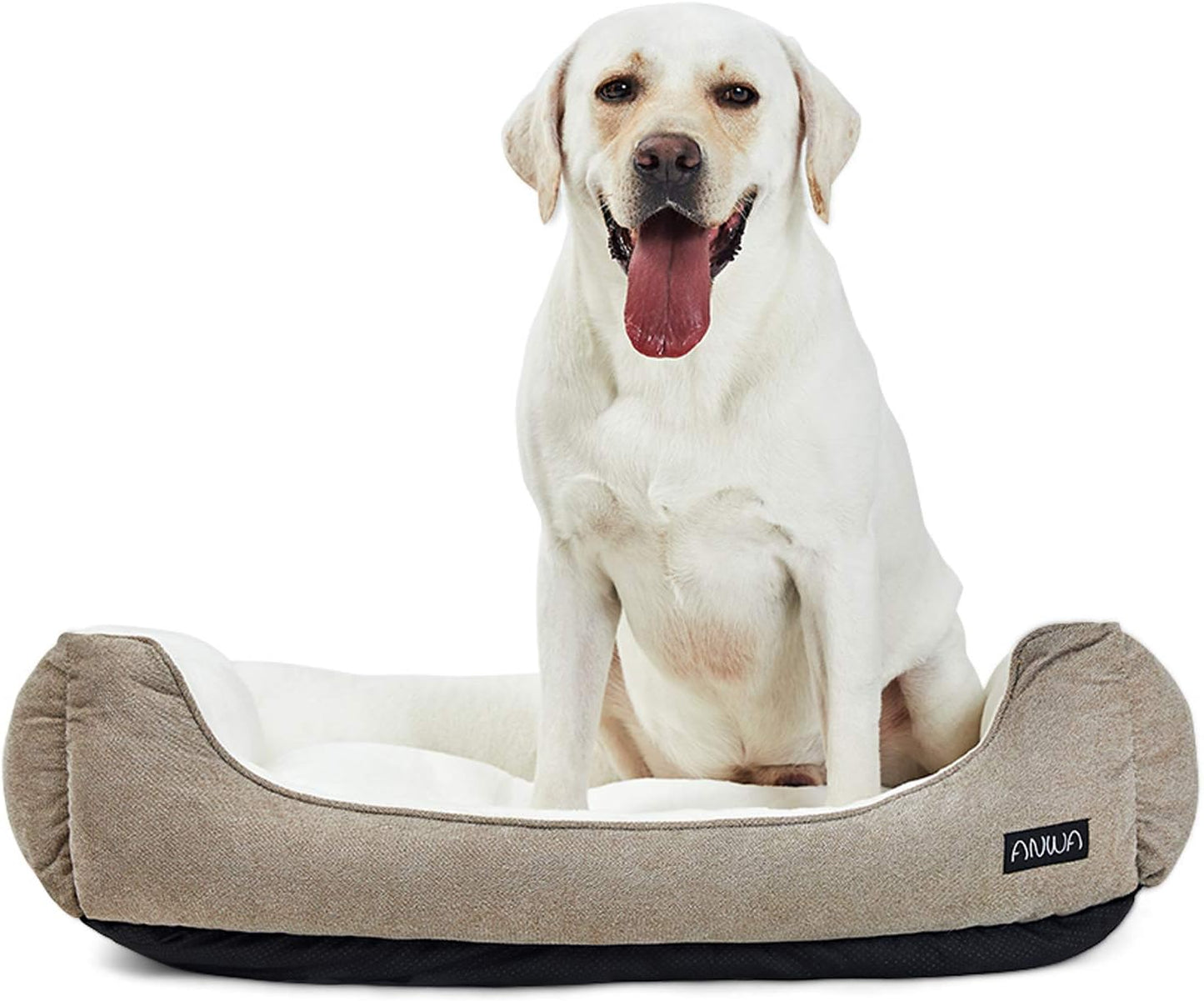 Durable Dog Bed Machine Washable Medium Dog Bed Square, Comfortable Puppy Dog Bed Medium