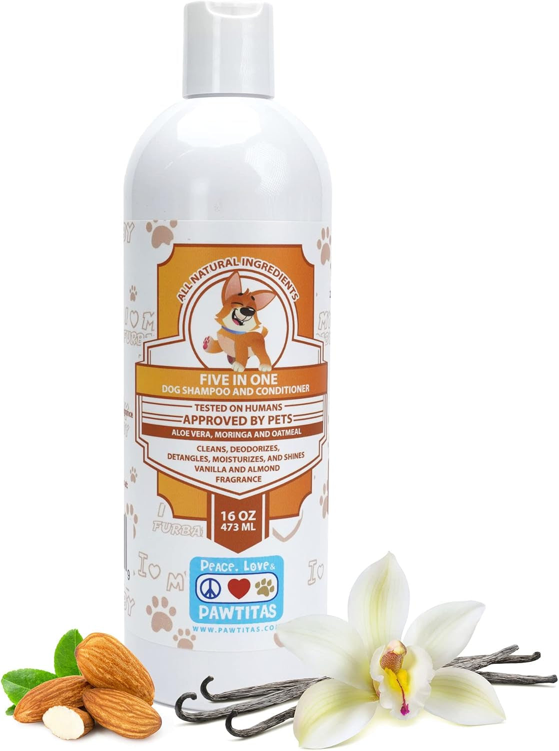 Dog Shampoo and Conditioner All Natural and Hypoallergenic Shampoo for Puppy Made with Certified Organic Natural Herbs Dog Conditioner 16 Oz Dog Shampoo Lavender Chamomile & Goldenseal