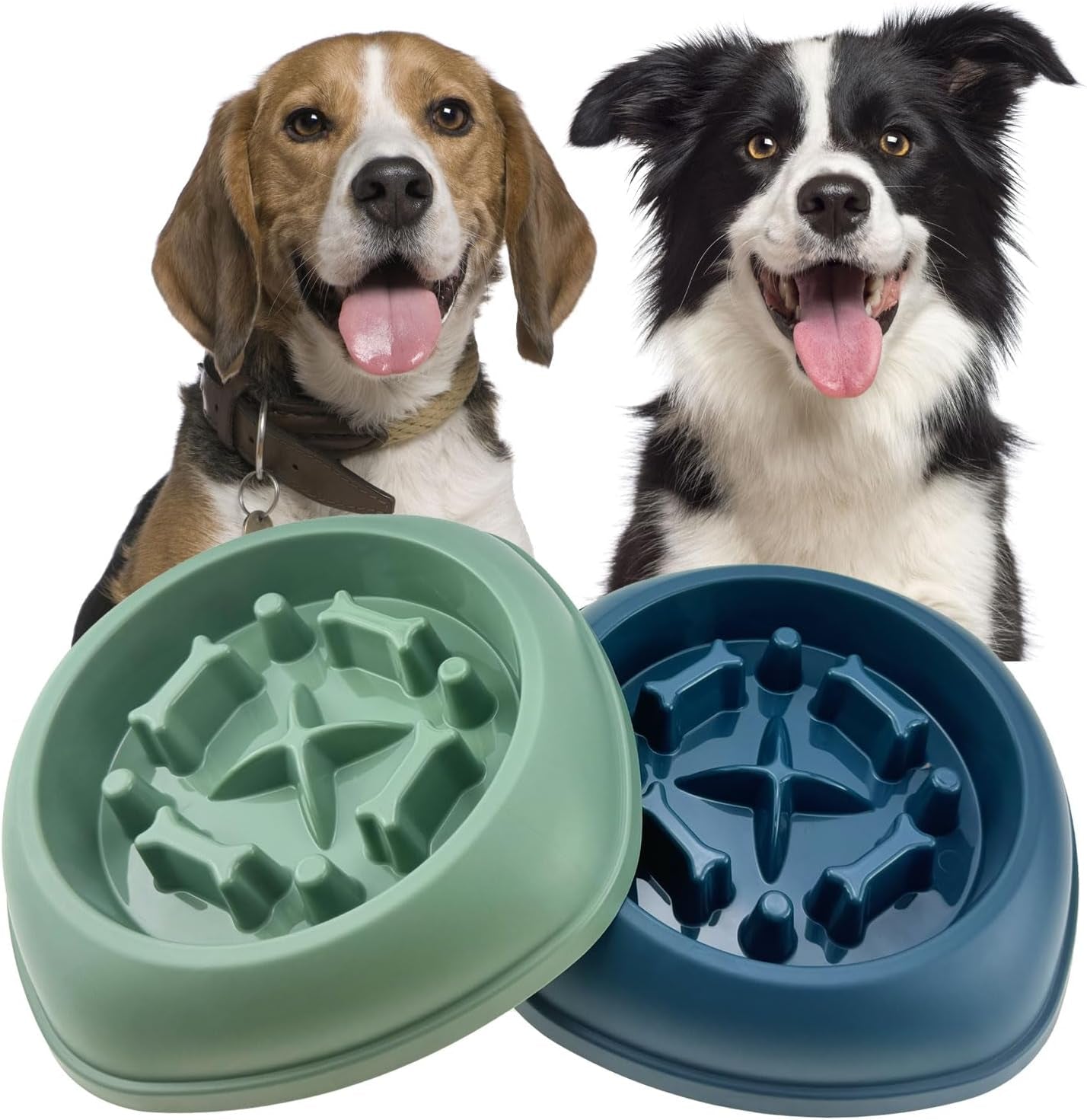 Slow Feeder Dog Bowl anti Gulping Healthy Eating Interactive Bloat Stop Fun Alternative Non Slip Dog Slow Food Feeding Pet Bowl Slow Eating Healthy Design for Small Medium Size Dogs