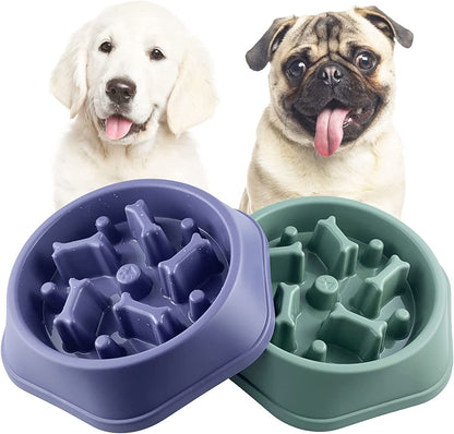 Slow Feeder Dog Bowl anti Gulping Healthy Eating Interactive Bloat Stop Fun Alternative Non Slip Dog Slow Food Feeding Pet Bowl Slow Eating Healthy Design for Small Medium Size Dogs