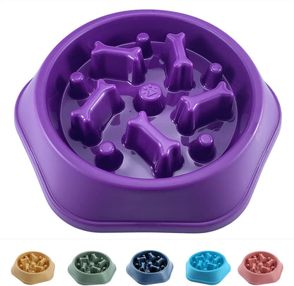 Slow Feeder Dog Bowl anti Gulping Healthy Eating Interactive Bloat Stop Fun Alternative Non Slip Dog Slow Food Feeding Pet Bowl Slow Eating Healthy Design for Small Medium Size Dogs