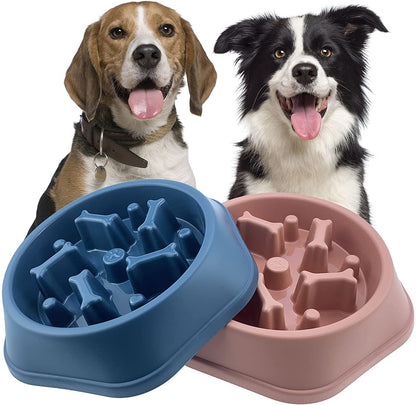 Slow Feeder Dog Bowl anti Gulping Healthy Eating Interactive Bloat Stop Fun Alternative Non Slip Dog Slow Food Feeding Pet Bowl Slow Eating Healthy Design for Small Medium Size Dogs